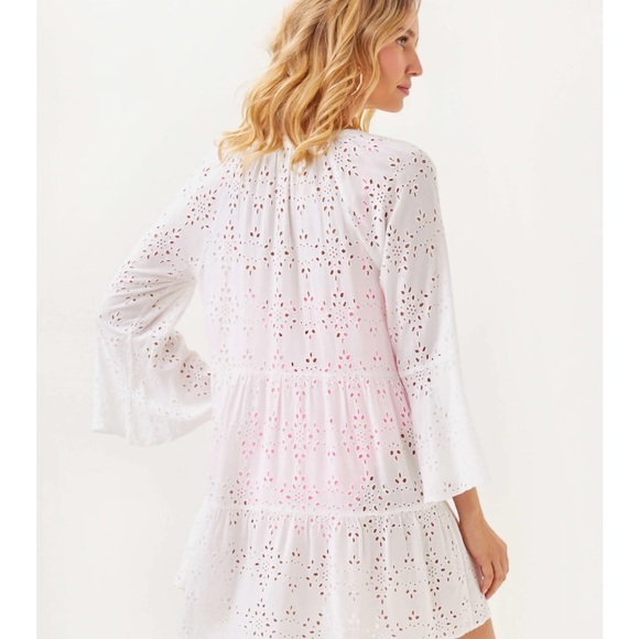 Lilly Pulitzer White Eyelet Lace Swim Coverup - Picture 2 of 5